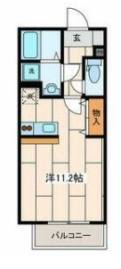 Ｌａｎａｉ　Ｉｎａｍｕｒａ 103号室 間取り