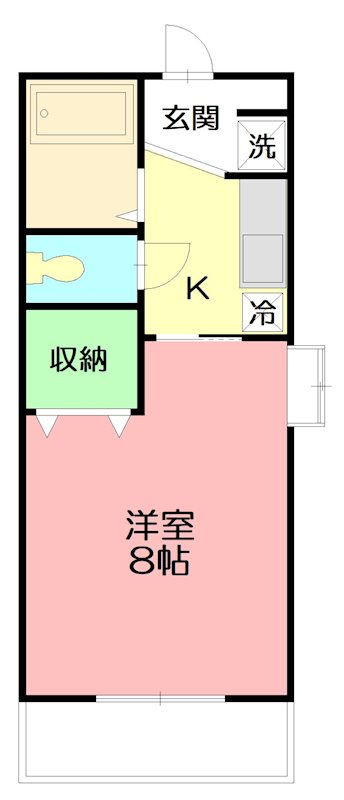 ピュア湘南 102号室 間取り