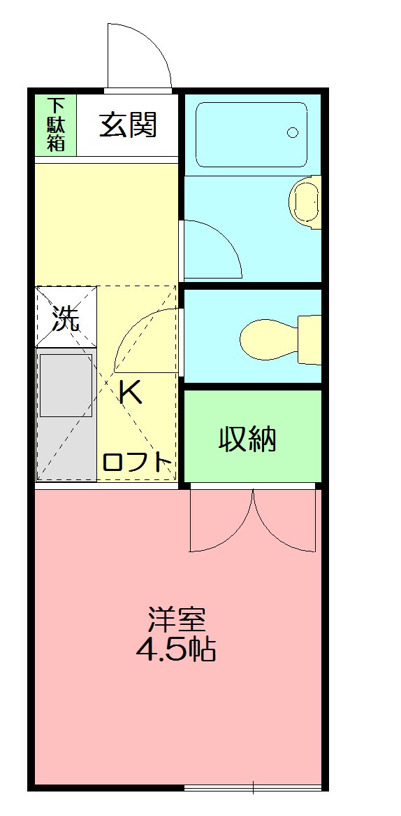 Checkerberry 103号室 間取り