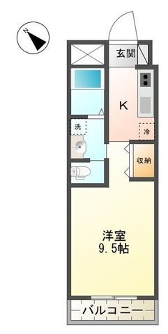 メルベーユ・ラヴィ 305号室 間取り