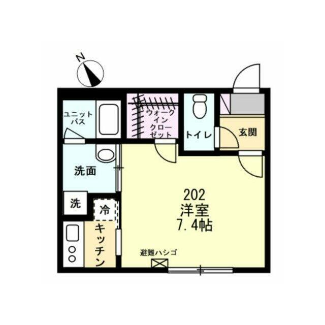 ベイルーム大船 202号室 間取り