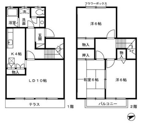 ビューパレス　A  102号室 間取り