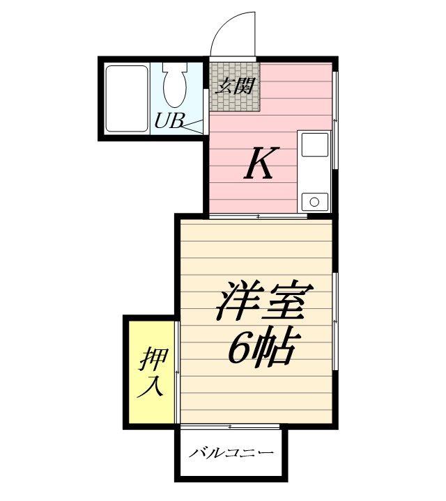 鈴川ハイツ　Ⅱ 205号室 間取り