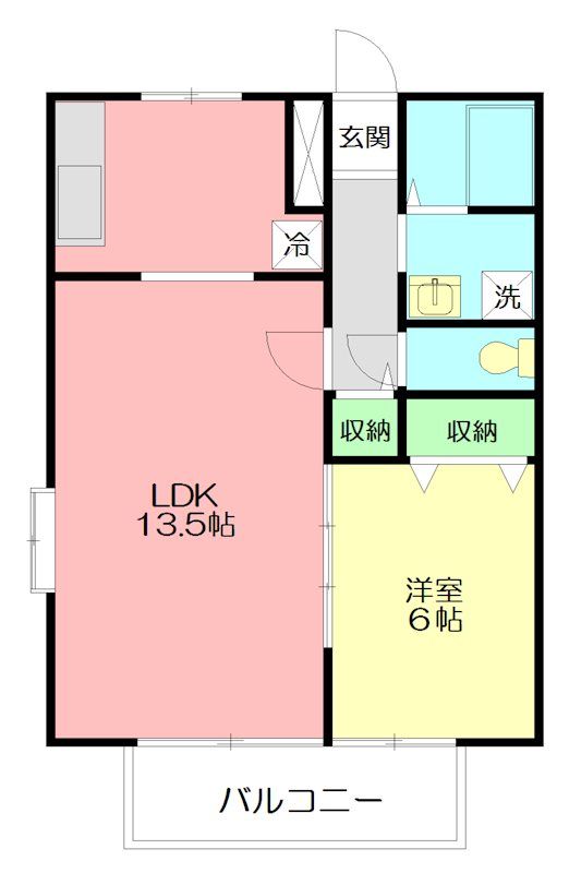 ベルレージュ 201号室 間取り