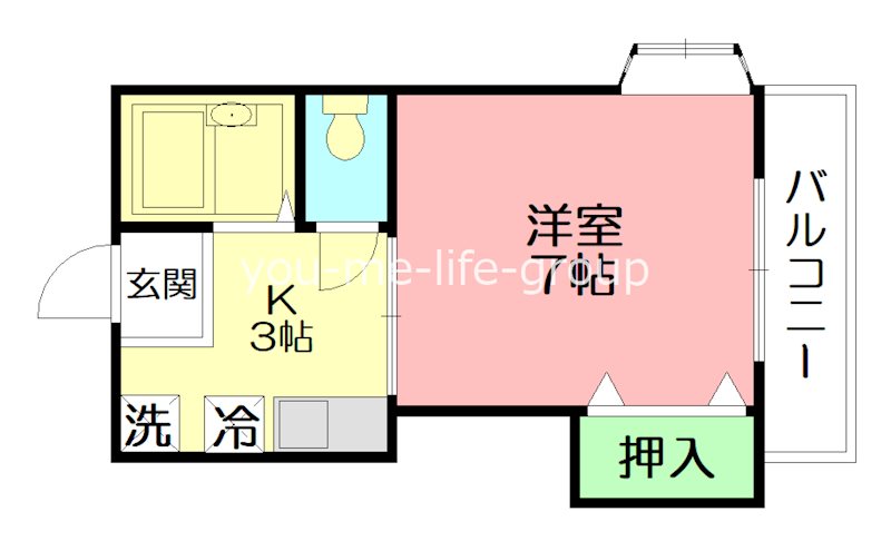 ウィンディ笹尾Ⅲ 206号室 間取り