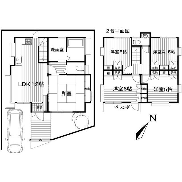山ノ内貸家 間取り