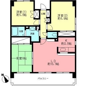 ドムス厚木南 301号室 間取り