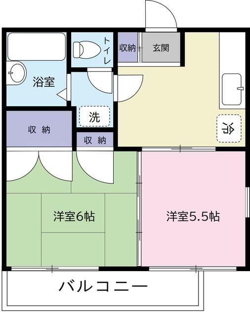 プロスパーハウス １A号室 間取り