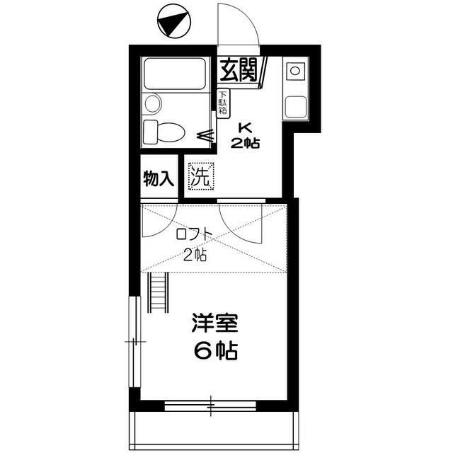 Ａｐａ花の木 206号室 間取り