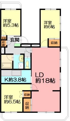 テレパレス辻堂西海岸B棟 507号室 間取り