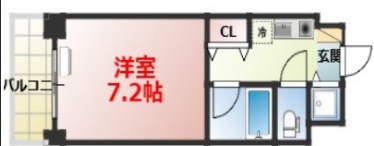プラージュ湘南 802号室 間取り