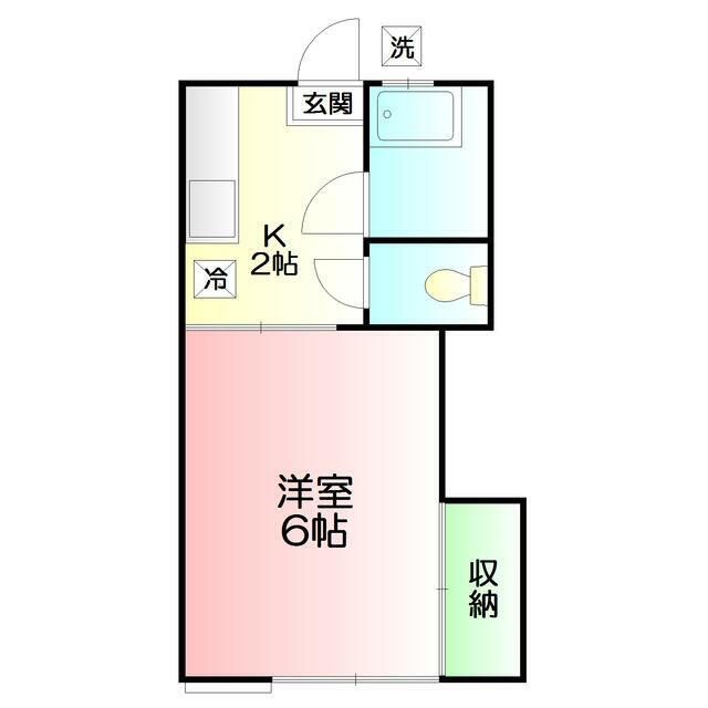 今井ハイツＢ棟 102号室 間取り