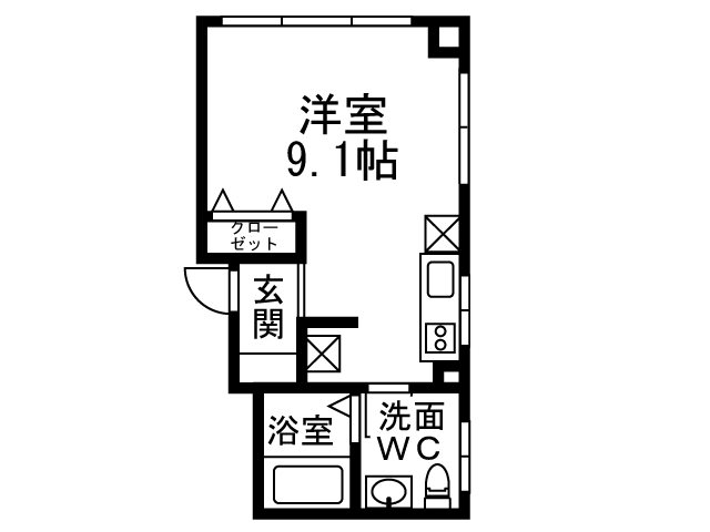 代官町グリーンビル 304号室 間取り