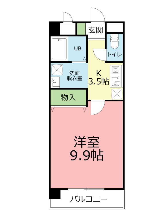 コンフォール伊勢原 202号室 間取り