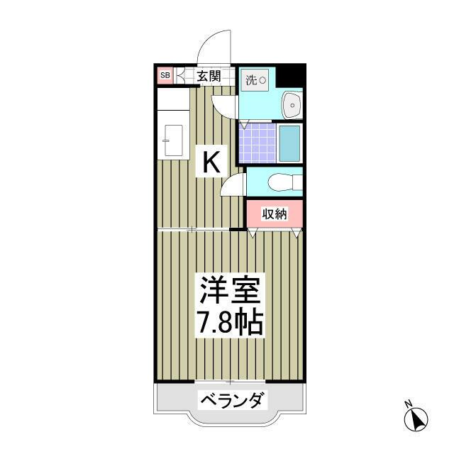 リュミエールⅠ 105号室 間取り