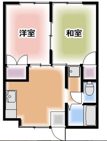 サンハイツ及川 103号室 間取り