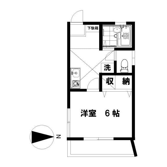 本町ドミール２１ 203号室 間取り