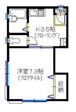 ピュア湘南 102号室 間取り