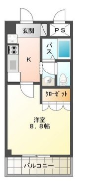 ポスト・マローネ  503号室 間取り