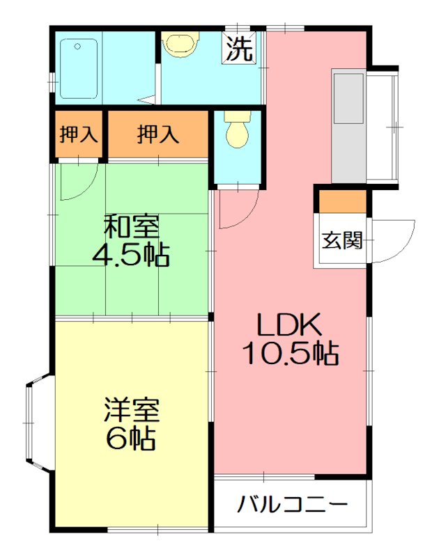 メゾンサンライトⅢ 101号室 間取り