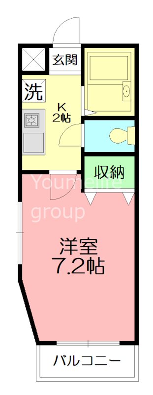 横浜元町ガーデン2 206号室 間取り
