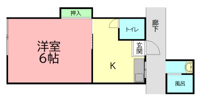 椎名アパート 203号室 間取り