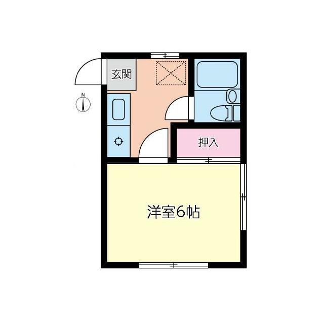 サニーハイツ 201号室 間取り