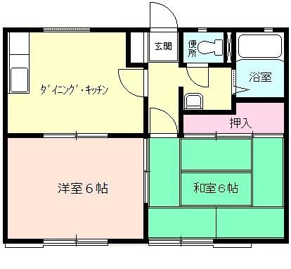 ベイシティメゾンⅢ 202号室 間取り