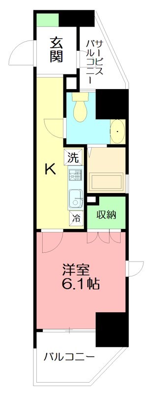 ザ・パーククロス藤沢 804号室 間取り