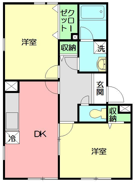 アムールOZAWA 101号室 間取り