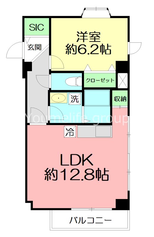 アーク鎌倉由比ヶ浜 302号室 間取り