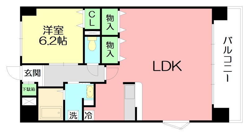 レオグランデ 801号室 間取り