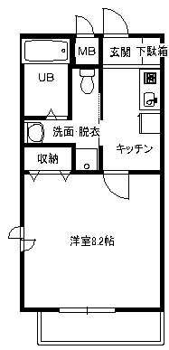 ヴェルネージュ 102号室 間取り