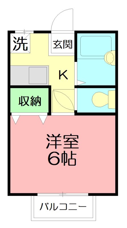 森久保ハイム 203号室 間取り