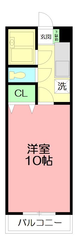 ウィンビュ湘南 107号室 間取り