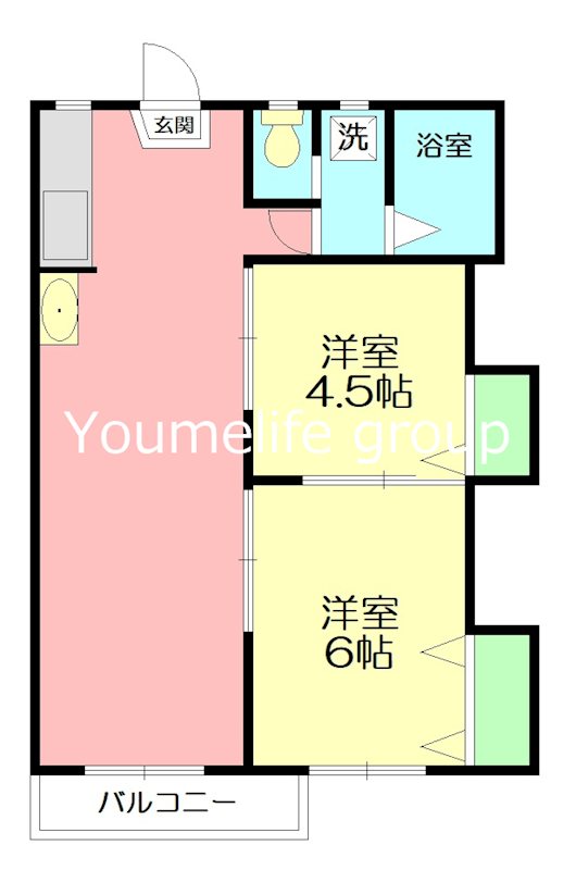 メゾンさくらA 202号室 間取り