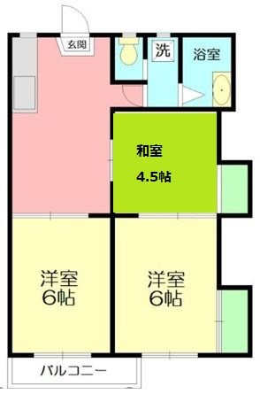 メゾンさくらA 202号室 間取り