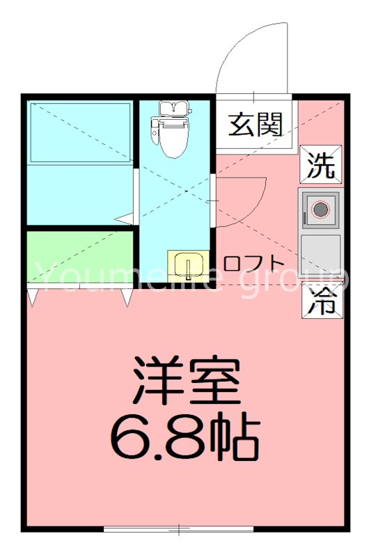 グランフォレスト 101号室 間取り