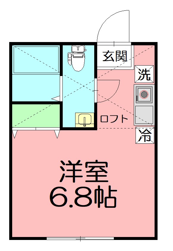 グランフォレスト 101号室 間取り