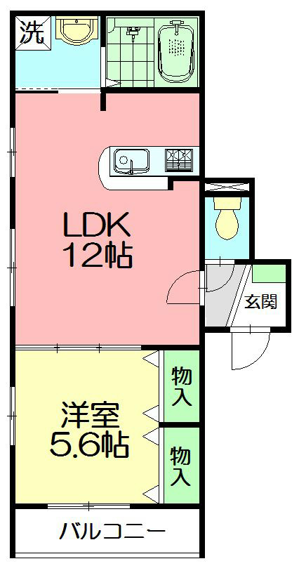 ルミエール湘南 201号室 間取り