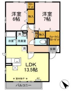 ラル　フェリス 101号室 間取り