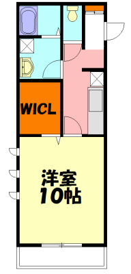 トネリコテラス2 205号室 間取り