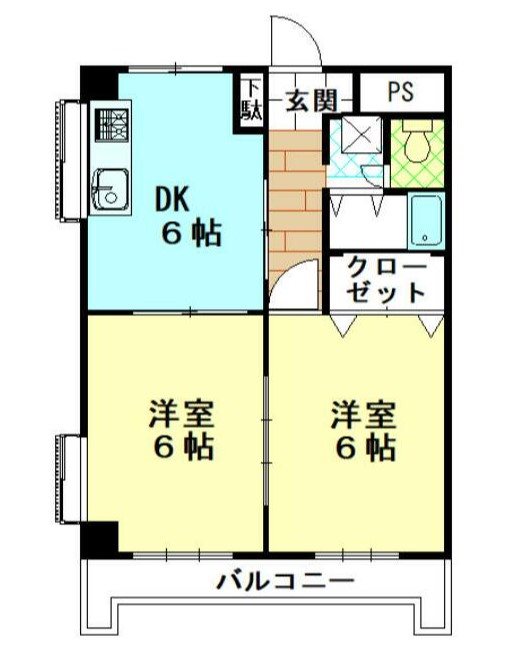 KM桜台 307号室 間取り