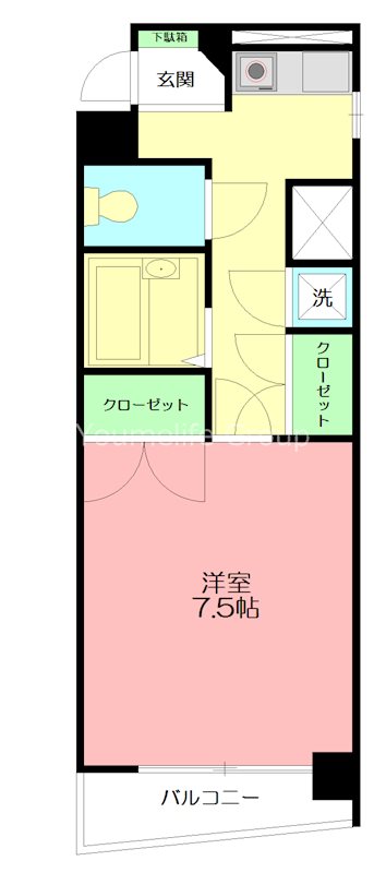 イーストピークV 601号室 間取り