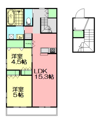 CASA　COSMO　Ⅱ 201号室 間取り