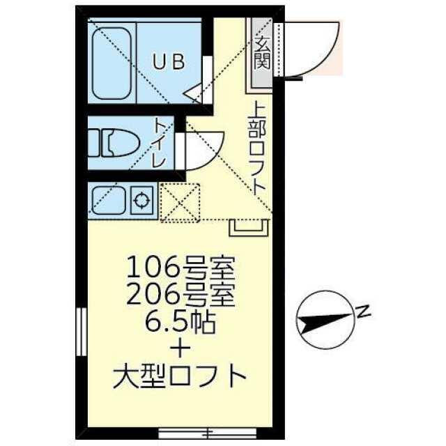 ユナイト戸塚トゥインクル 106号室 間取り