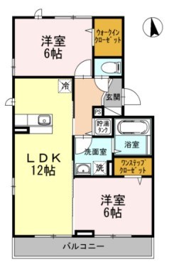 パストラル湘南Ⅱ 302号室 間取り