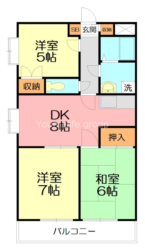 グリーンヒルサイトウ弐番館 101号室 間取り