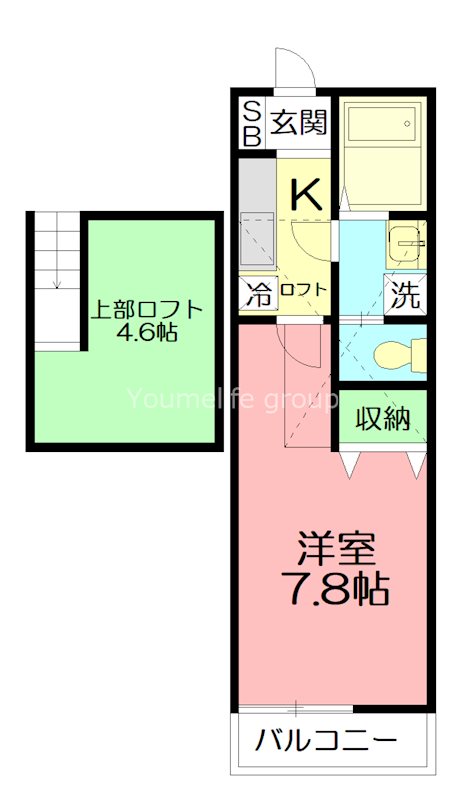 ルナ フォレスタ 204号室 間取り