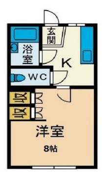 ウエストヒルズ 105号室 間取り